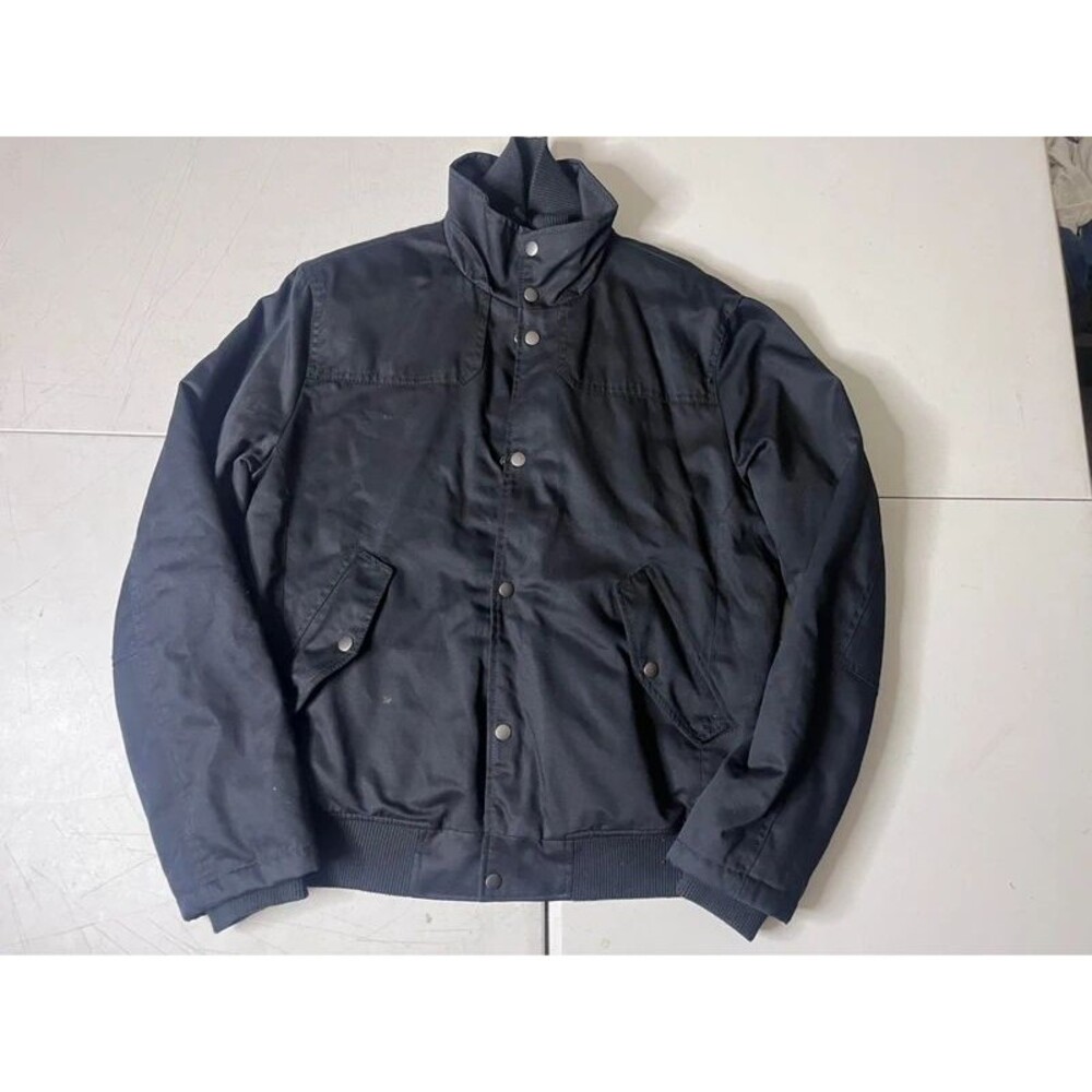 H&M Black Snap-Front Bomber Jacket men’s large